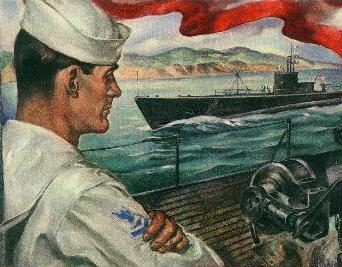 WWII Submarine Poster
